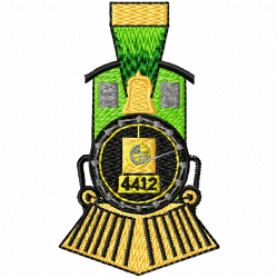 Trains Embroidery Design 2 Trains Embroidery Design 2